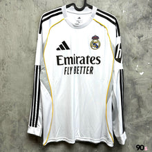 Load image into Gallery viewer, 2025-26 Real Madrid | Home Long Sleeves | BNWT | 2025-26 Real Madrid Home L/S ( Multiple Sizes )