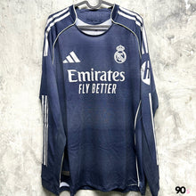 Load image into Gallery viewer, 2025-26 Real Madrid | Away Long Sleeve | Player Edition | BNWT | 2025-26 Real Madrid Away L/S Authentic ( Multiple Sizes )