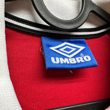 Load image into Gallery viewer, 《 拍賣貨品 》 1998-00 曼聯|主場長袖|#7 碧咸|85% New|Y|1998-00 Manchester United Home L/S #7 Beckham ( Y )