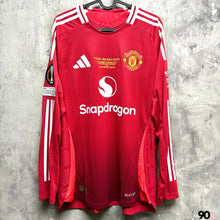 將圖片載入圖庫檢視器 2024-25 曼聯|主場長袖|球員版|歐霸决賽 Full Set |BNWT|2024-25 Manchester United Home L/S Authentic with Europa Final Version ( Multiple Sizes )