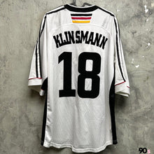 Load image into Gallery viewer, 《 拍賣貨品 》 1998 德國|主場|#18 奇連士文|1998 世界盃|80% New|XL|1998 Germany Home #18 Klinsmann 98 World Cup ( XL )