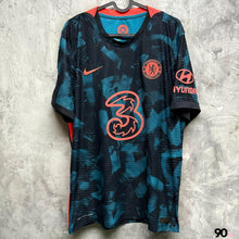 將圖片載入圖庫檢視器 《 拍賣貨品 》 2021-22 車路士|第二作客|球員版|#19 曼治|英超 Full Set|95% New|XL|2021-22 Chelsea Third #19 Mount EPL Version Authentic ( XL )