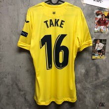 Load image into Gallery viewer, 2020-21 Villarreal|Home|UEFA Cup|#16 Takehide Kubo|BNWT|M|2020-21 Villarreal Home #16 Take (Europa Full Set) (M)