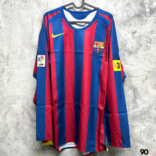 Load image into Gallery viewer, 《原裝復刻》  2005-06 巴塞隆拿｜主場長袖復刻｜#10 朗拿甸奴｜BNWT｜2005-06 Barcelona Home L/S #10 Ronaldinho Reissue ( Multiple Sizes )

