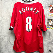 Load image into Gallery viewer, 2005-06 Manchester United｜Home｜#8 Rooney｜9 inch rubber + velvet stamp｜90% New｜XL｜ 2005-06 Manchester United Home #8 Rooney EPL Set ( XL ) 
