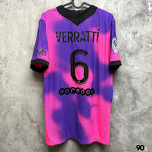 Load image into Gallery viewer, 2020-21 巴黎聖日耳門｜第四球衣｜球員版｜#6 華拉迪｜法甲 Full Set｜95% New｜L｜2020-21 PSG Fourth #6 Verratti Full Set Authentic ( L )
