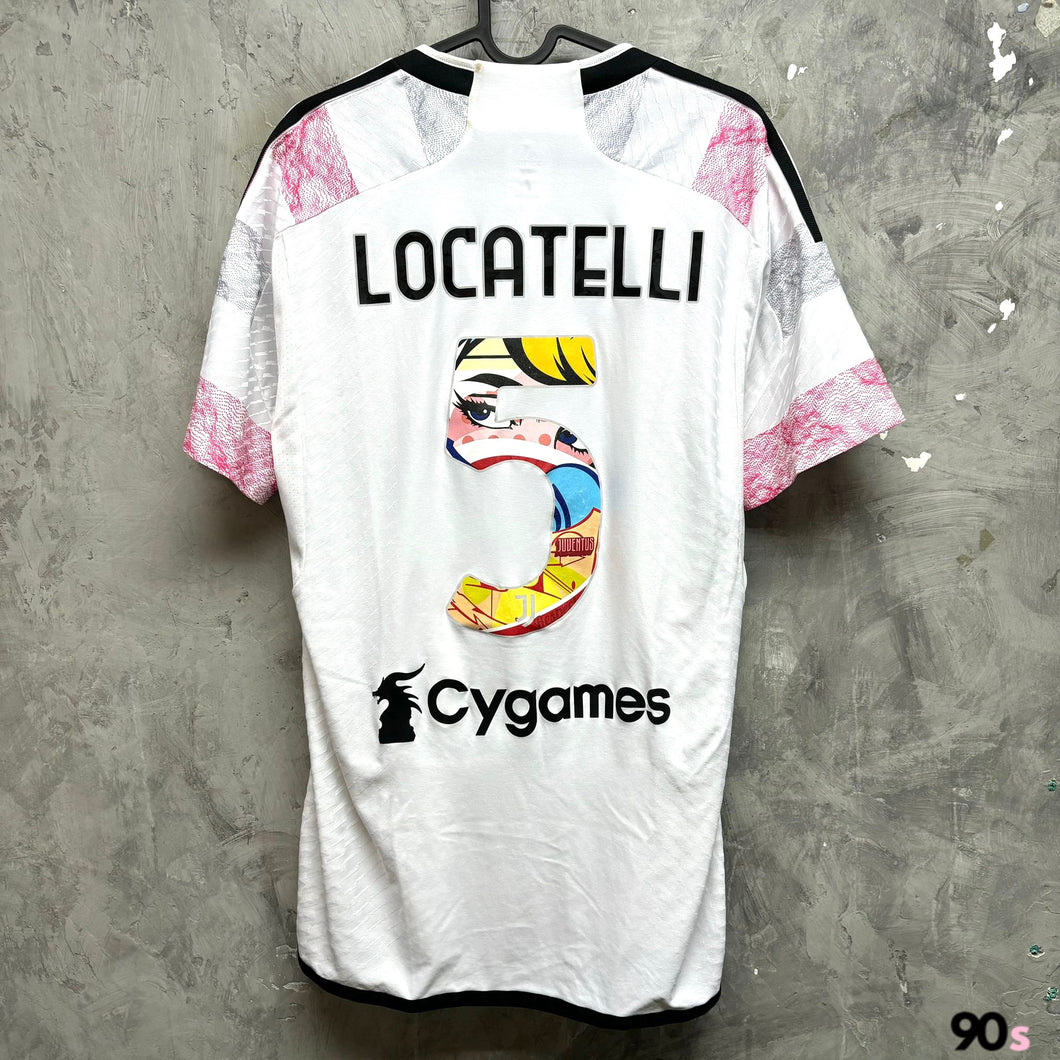 2023-24 祖雲達斯｜作客｜#5 盧卡迪尼｜友誼賽 Full Set｜更衣室球員版｜90% New｜Size 7｜2023-24 Juventus Away #5 Locatelli Friendly Player Issue ( Size 7 )