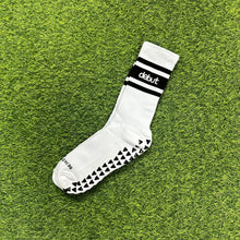 將圖片載入圖庫檢視器 “debut” 兩間防滑襪 ( 黑白間 )  ｜“debut” Grip Socks Black （ Free Sizes )
