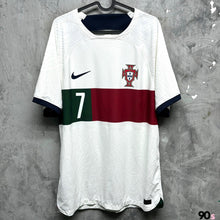將圖片載入圖庫檢視器 2022-23 葡萄牙｜作客｜球員版｜#7 C朗拿度｜95% New｜L｜2022-23 Portugal Away #7 Ronaldo authentic ( L )

