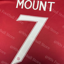 將圖片載入圖庫檢視器 《Official Printing &amp; Patches》 2024-25 曼聯｜主場｜球會字｜2024-25 Manchester United Home Official Nameset
