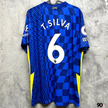 將圖片載入圖庫檢視器 《 拍賣貨品 》  2021-22 車路士｜主場｜球員版｜#6 泰亞高施華｜英超 Full Set｜95% New｜L｜2021-22 Chelsea Home #6 T. Silva EPL Version authentic ( L )
