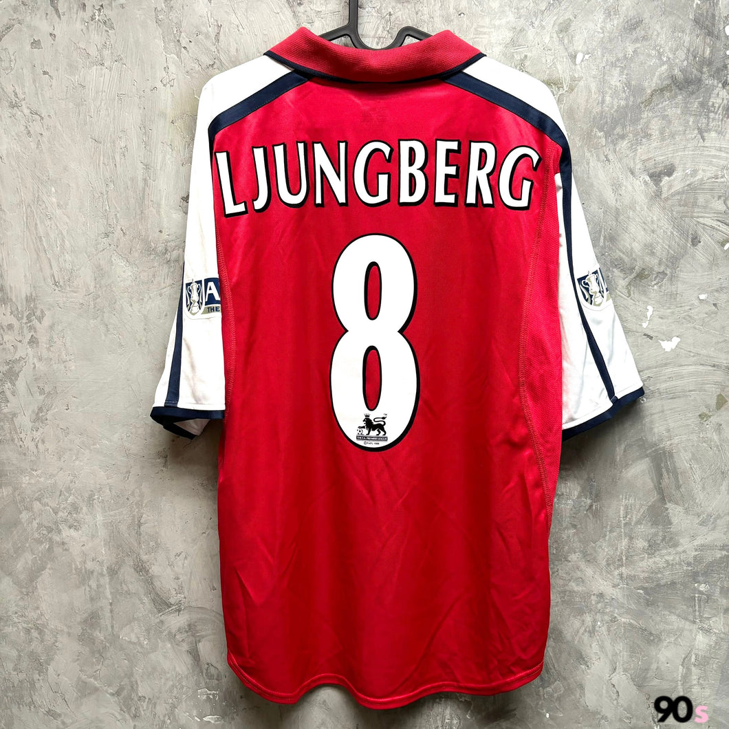 2000-01 阿仙奴｜主場｜#8 龍格堡｜足總盃 Full Set｜95% New｜M｜2000-01 Arsenal Home #8 Ljungberg FA Cup Version ( M )