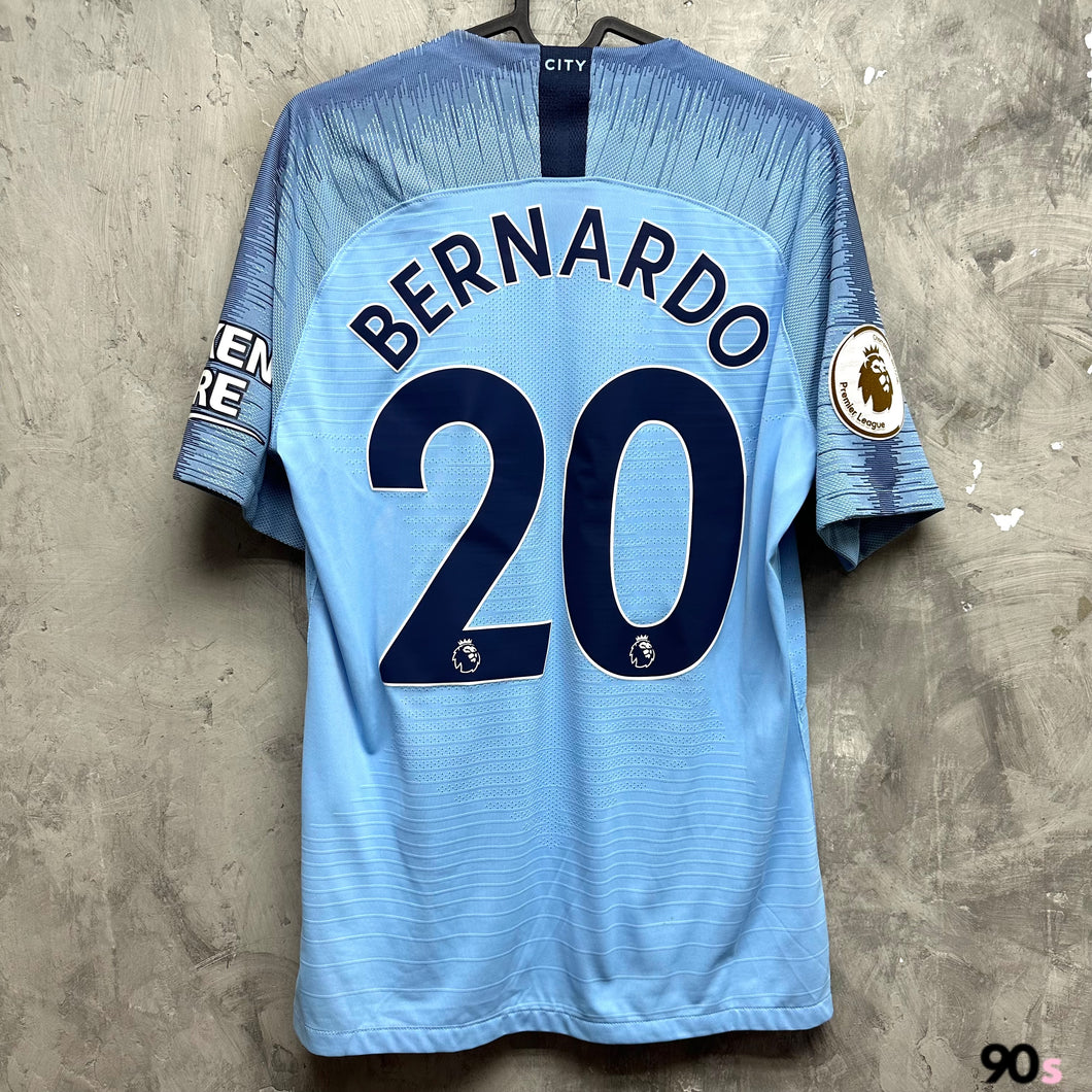 2018-19 曼城｜主場｜球員版｜#20 貝蘭度施華｜英超 Full Set｜90% New｜M｜2018-19 Manchester City Home #20 Bernardo EPL Version Authentic ( M )
