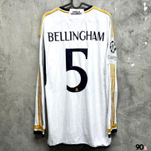 將圖片載入圖庫檢視器 2023-24 皇家馬德里｜主場長袖｜球員版｜#5 比寧咸｜歐聯 Full Set｜95% New｜L｜2023-24 Real Madrid Home L/S #5 Bellingham UCL Full Set authentic ( L )
