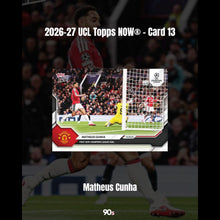將圖片載入圖庫檢視器 Matheus Cunha - 2026-27 UCL Topps NOW® - Card 13
