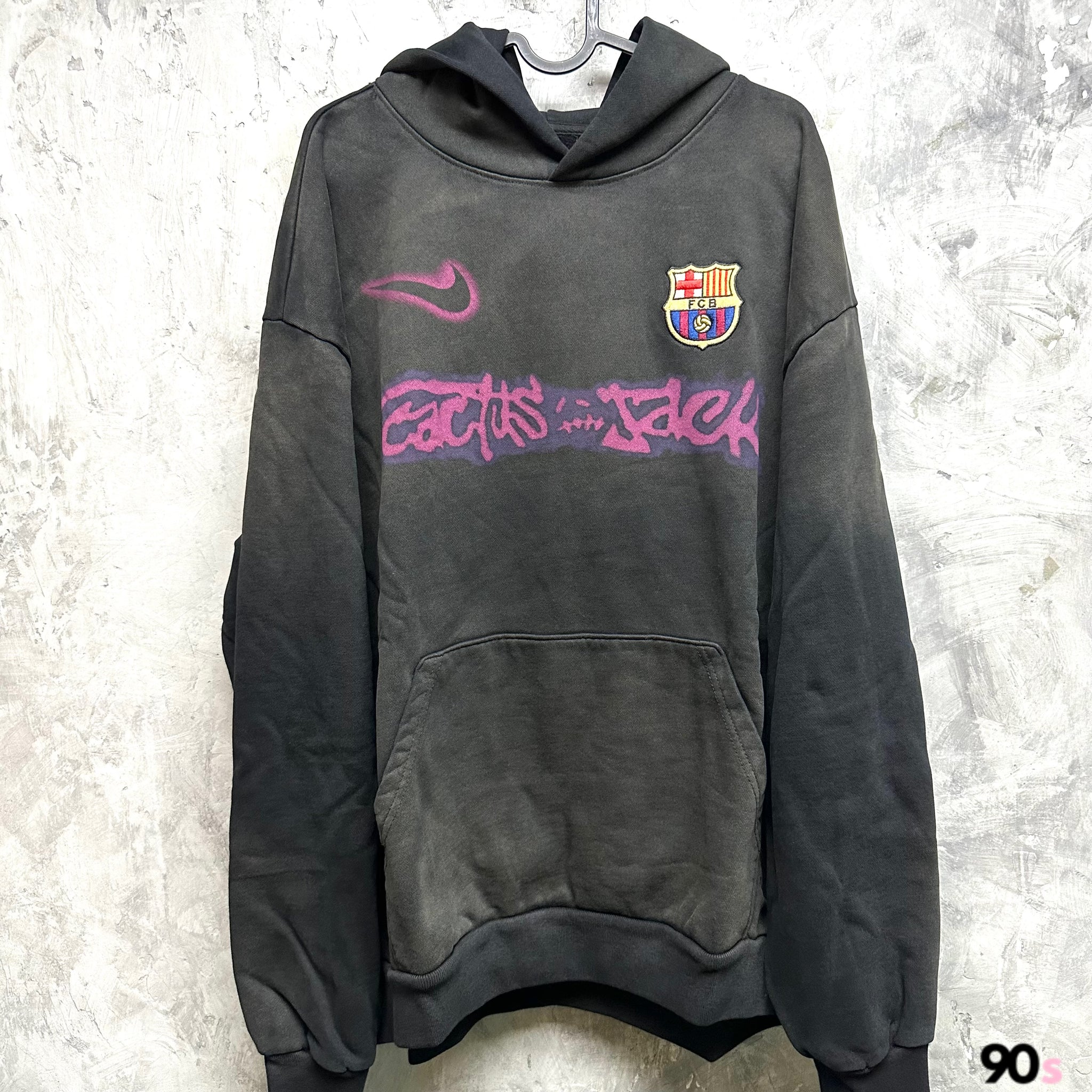 Travis Scott x 巴塞隆拿Spray Logo Hoddie｜Brand New｜ Travis Scott