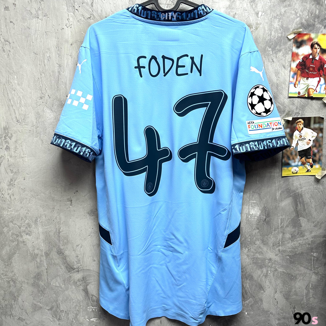 2024-25 曼城｜主場｜球員版｜連英超字章 / 歐聯字章｜BNWT｜2024-25 Manchester City Home with EPL version or UCL version Authentic ( Multiple Sizes )