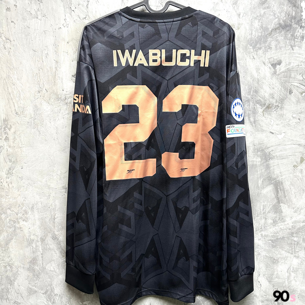 2022-23 阿仙奴｜作客長袖｜#23 岩淵真奈｜女子歐聯 Full Set｜BNWT｜L｜2022-23 Arsenal Away L/S #23 Iwabuchi UWCL Set ( L )
