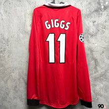 將圖片載入圖庫檢視器 《原裝復刻》1998-99 曼聯｜官方復刻單星歐聯主場長䄂｜連復刻字章｜BNWT｜1998-99 Manchester United Official Retro UCL One Star Home L/S with retro printing( Multiple Sizes )
