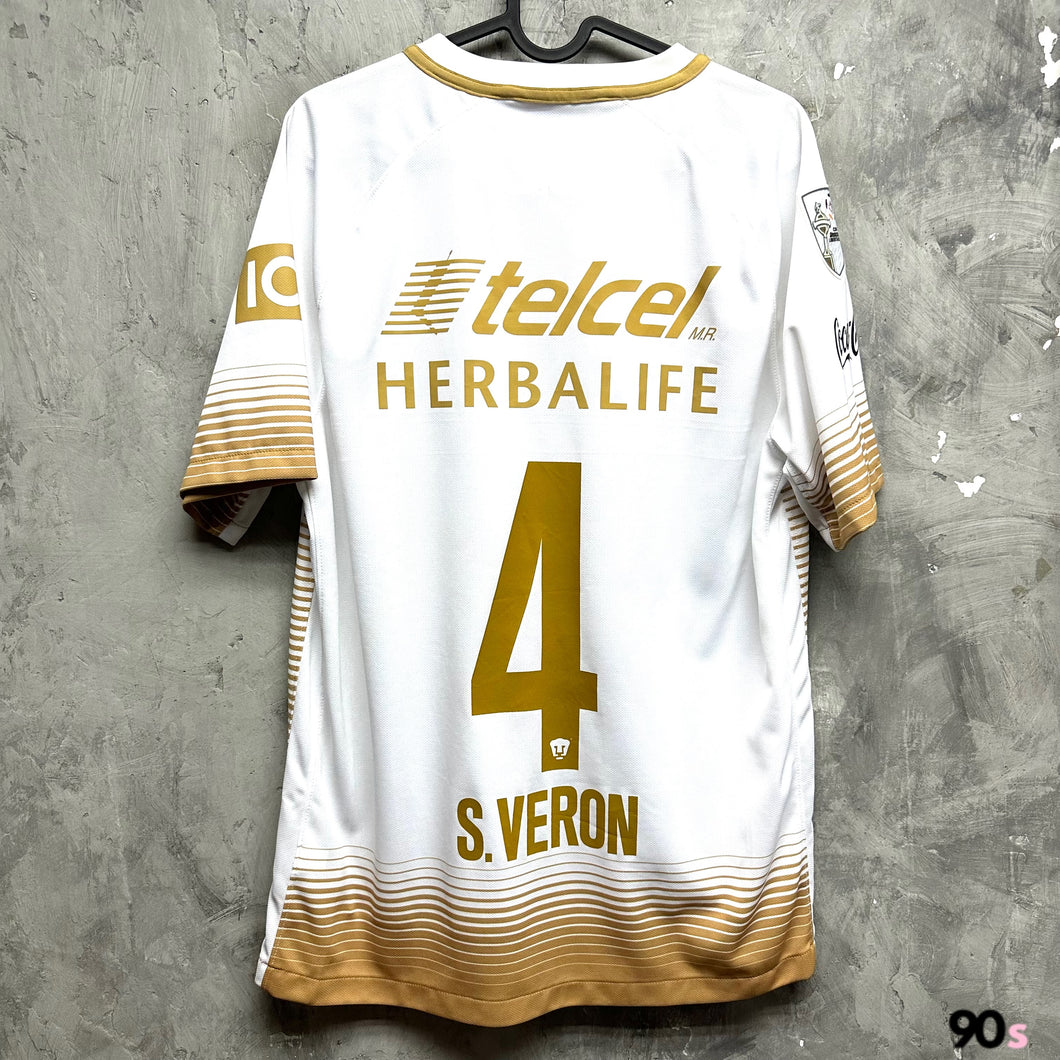 2015-16 普馬斯｜作客｜#4 S.華朗｜90% New｜M｜2015-16 UNAM Pumas Away #4 S. Veron ( M )