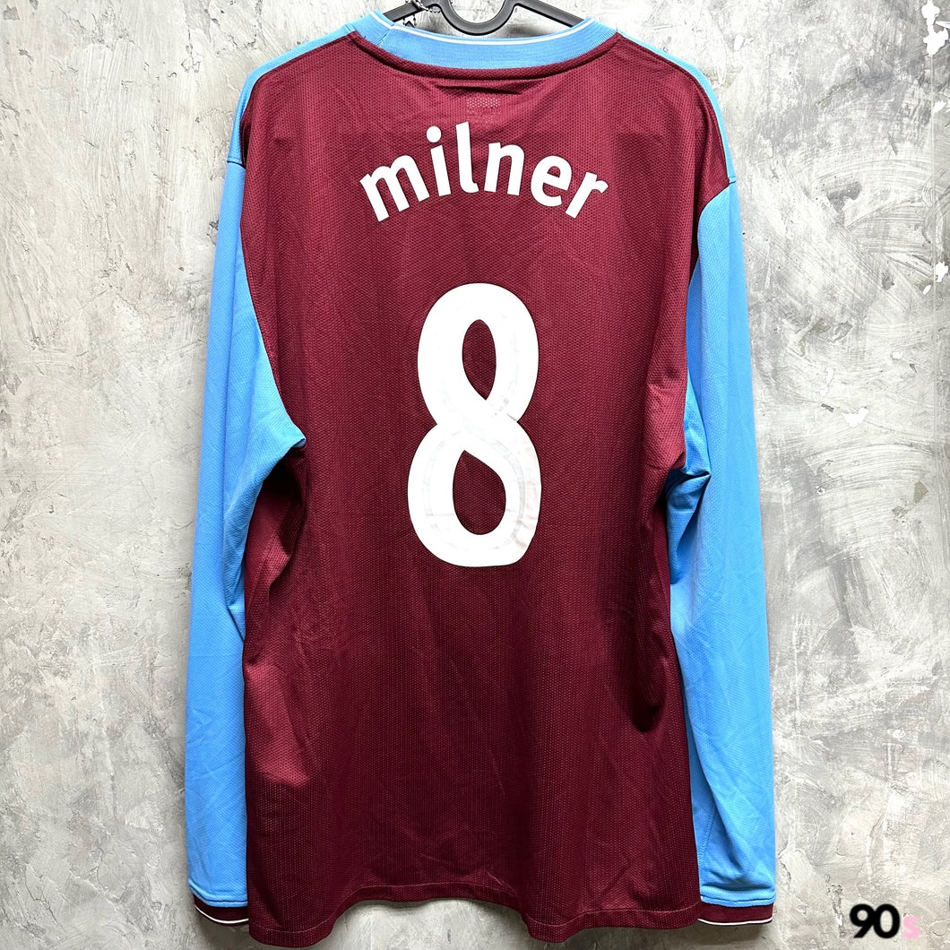 2009-10 阿士東維拉｜主場｜更衣室球員版｜#8 占士米拿｜95% New｜XL｜2009-10 Aston Villa Home #8 Milner Player Issue ( XL )