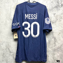 Load image into Gallery viewer, 2022-23 巴黎聖日耳門｜主場｜球員版｜#30 美斯｜法甲 Full Set｜BNWT｜2022-23 PSG Home #30 Messi  Vapor Match Ligue 1 Version ( Multiple Sizes )
