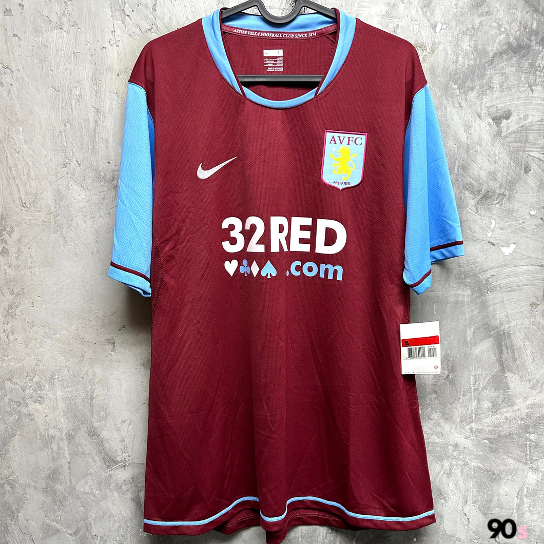 2007-08 阿士東維拉｜主場｜更衣室球員版｜BNWT｜L｜2007-08 Aston Villa Home Player Issue ( L )