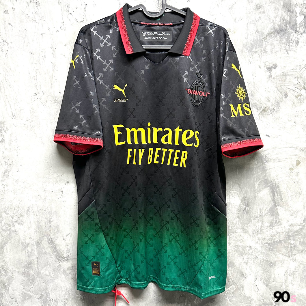 2024-25 AC米蘭｜x OFF-WHITE ｜特別版｜2024-25 AC Milan x OFF-WHITE ( Multiple Sizes )