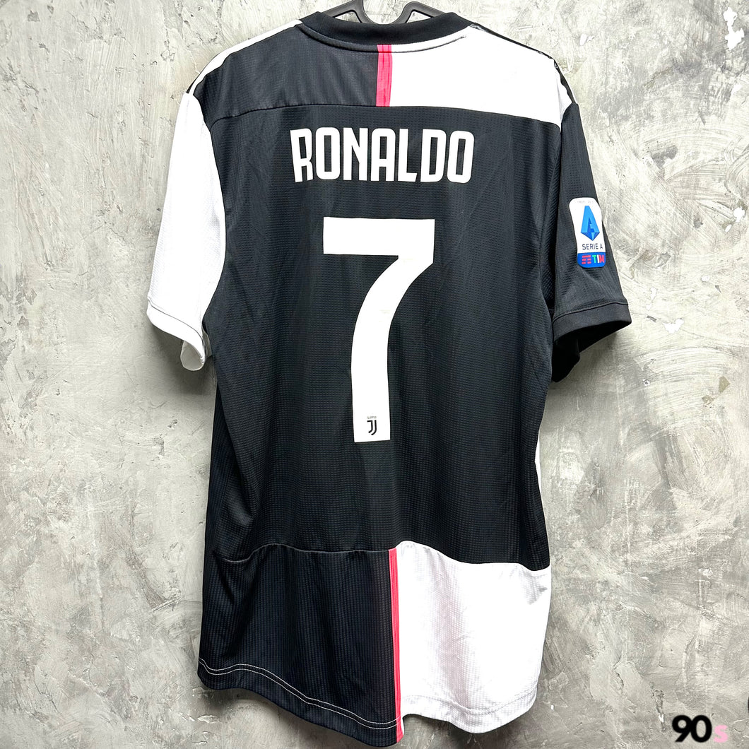 2019-20 祖雲達斯｜主場｜球員版｜#7 C朗拿度｜意甲 Full Set｜95% New｜L｜2019-20 Juventus Home #7 Ronaldo Serie A version Authentic ( L )