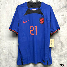 將圖片載入圖庫檢視器 2022-23 荷蘭｜作客｜球員版｜#21 迪莊｜BNWT｜M｜2022-23 Holland Away #21 F. De Jong Authentic  ( M )
