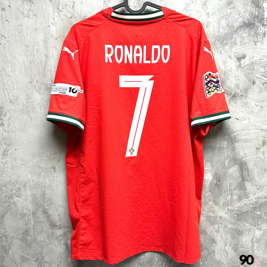 2025-26 葡萄牙｜主場｜球員版｜歐國聯 Full Set｜#7 C朗拿度｜BNWT｜2025-26 Portugal Home Authentic #7 Ronaldo UEFA Nations League Version ( Multiple Sizes )