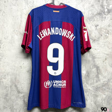 Load image into Gallery viewer, 2023-24 巴塞隆拿｜主場｜球員版｜#9 利雲度夫斯基｜西甲 Full Set｜95% New｜L｜2023-24 Barcelona Home #9 Lewandowski authentic La Liga Set ( L )
