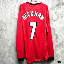將圖片載入圖庫檢視器 《原裝復刻》1998-99 曼聯｜官方復刻單星歐聯主場長䄂｜連復刻字章｜BNWT｜1998-99 Manchester United Official Retro UCL One Star Home L/S with retro printing( Multiple Sizes )
