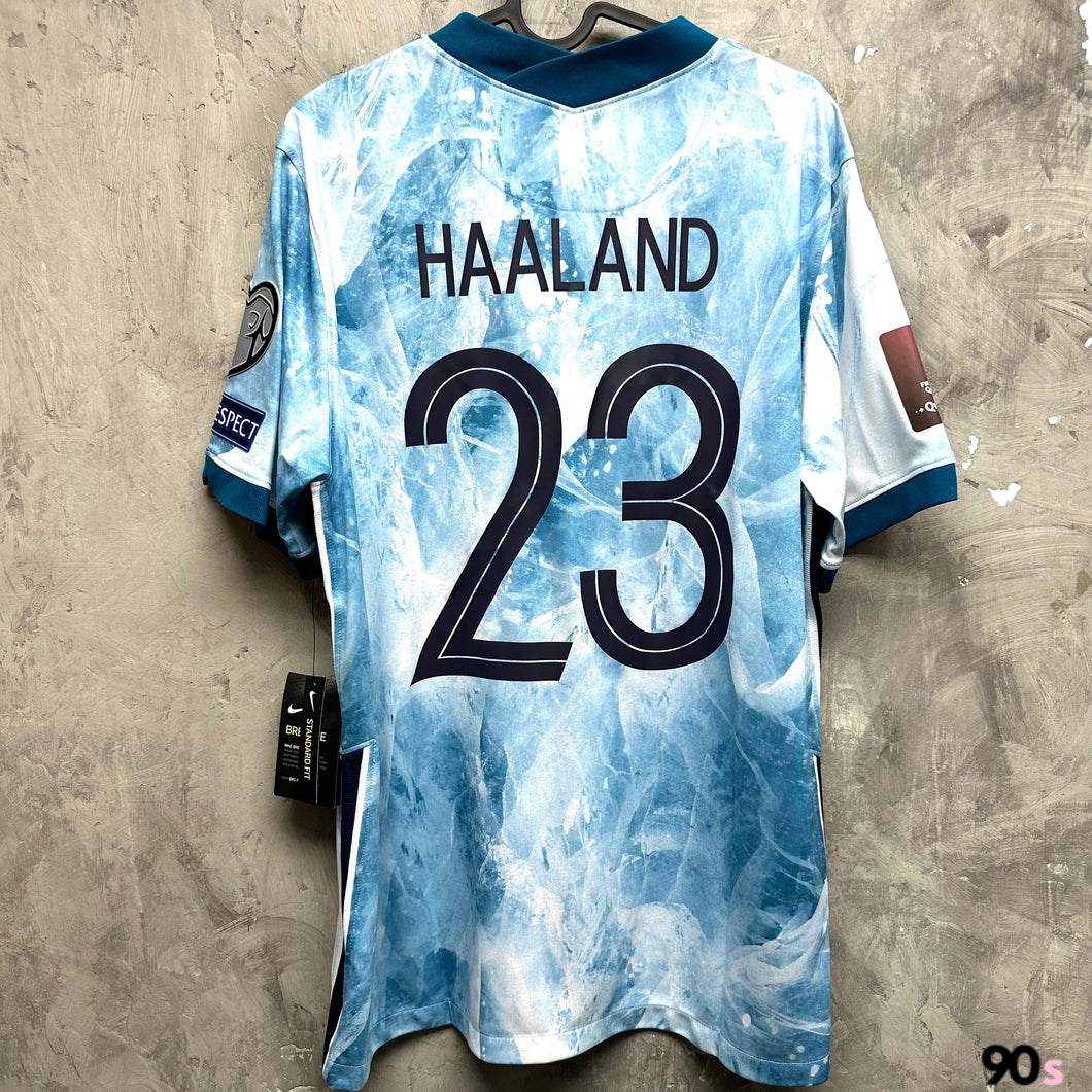 2020-21 挪威｜作客｜#23 夏蘭特｜2022 世界盃外圍賽 Full Set ｜BNWT｜L｜2020-21 Norway Away #23 Haaland 2022 World Cup Qualifiers ( L )