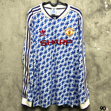 將圖片載入圖庫檢視器 《原裝復刻》  1990-92 曼聯 x Adidas 原裝復刻作客長袖｜BNWT｜1990-92 Manchester United x Adidas Official Reissue Away L/S ( Multiple Sizes )
