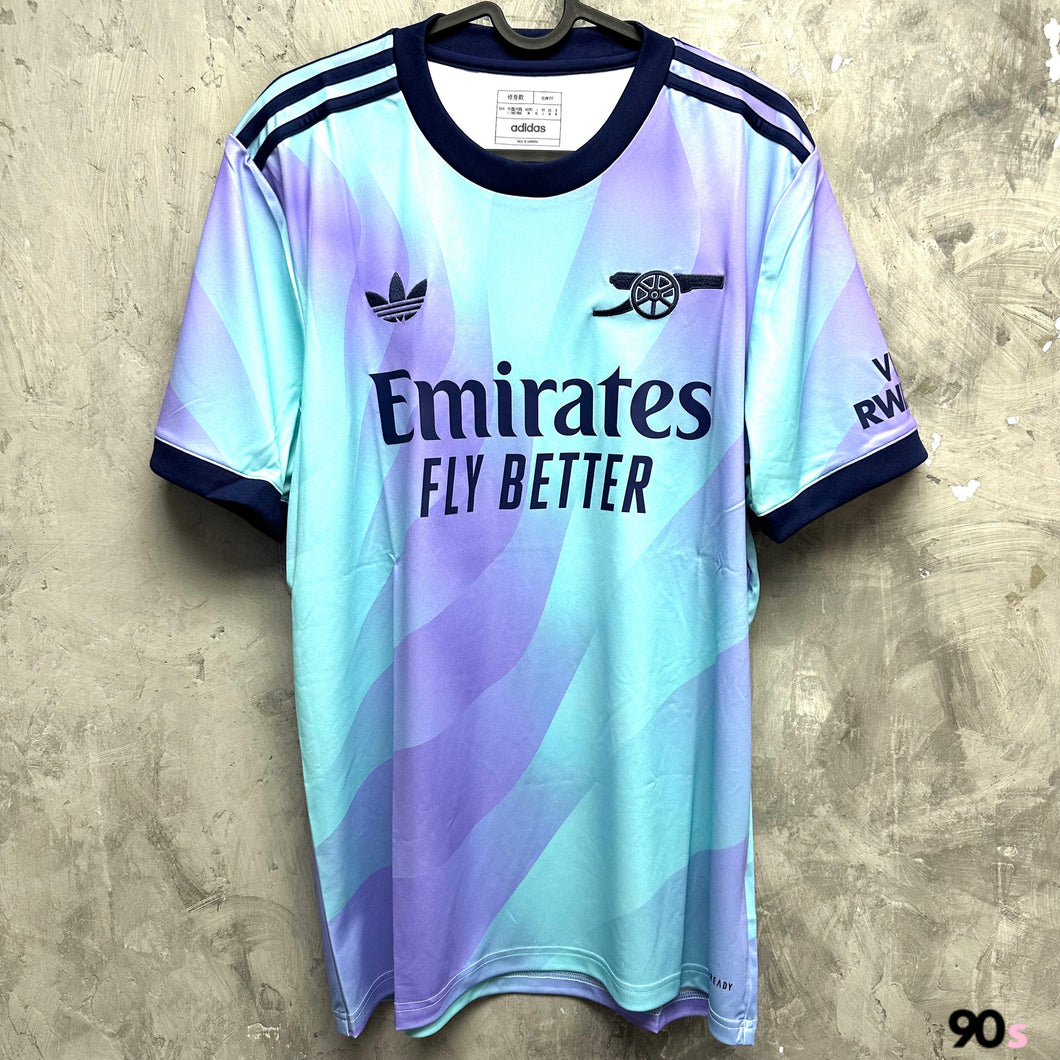 2024-25 阿仙奴｜第二作客｜連英超字章 / 歐聯字章｜ BNWT｜2024-25 Arsenal Third with EPL version or UCL version ( Multiple Sizes )