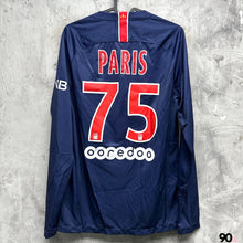 將圖片載入圖庫檢視器 2018-19 巴黎聖日耳門｜主場長袖｜#75 Paris Club Shop 限定｜90% New｜S｜2018-19 PSG Home L/S #75 Paris ( S )
