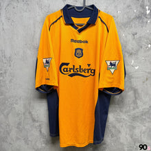 Load image into Gallery viewer, 2000-02 利物浦｜作客｜#17 謝拉特｜英超 Full Set ｜90% New｜L｜2000-02 Liverpool Away #17 Gerrard EPL Version ( L )
