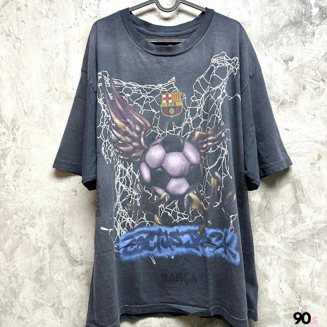 Travis Scott x 巴塞隆拿 Spray Logo Tee｜Brand New｜ Travis Scott x FC Barcelona Washed Spray Logo Tee ( Multiple Sizes )