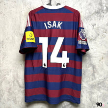 Load image into Gallery viewer, 2024-25 紐卡素｜作客｜球員版｜#14 伊薩｜英超Full Set｜BNWT｜L｜2024-25 Newcastle Away #14 Isak EPL Version authentic ( L )
