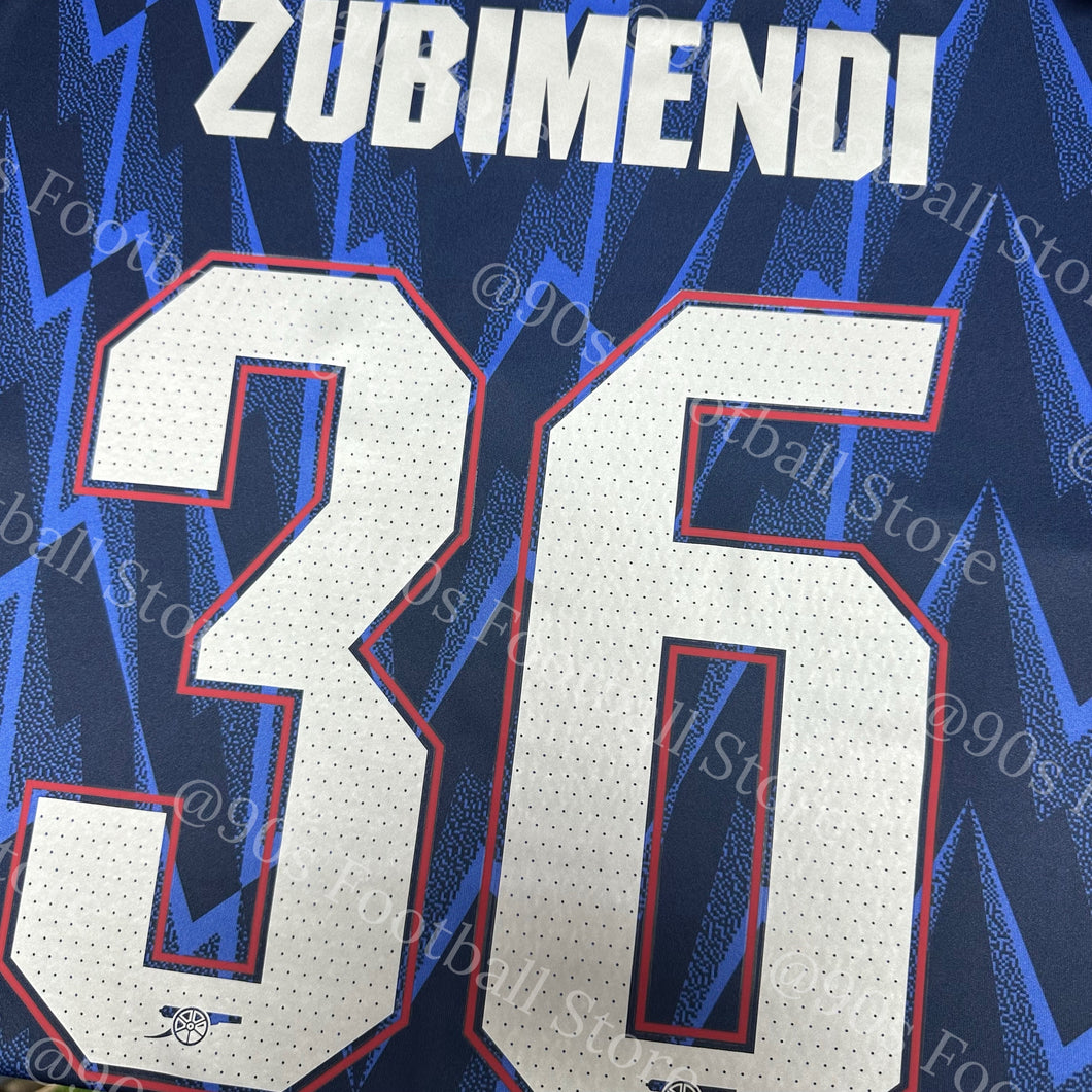 《Official Printing & Patches》 2025-26 阿仙奴｜作客印字｜2025-26 Arsenal Away Official Nameset