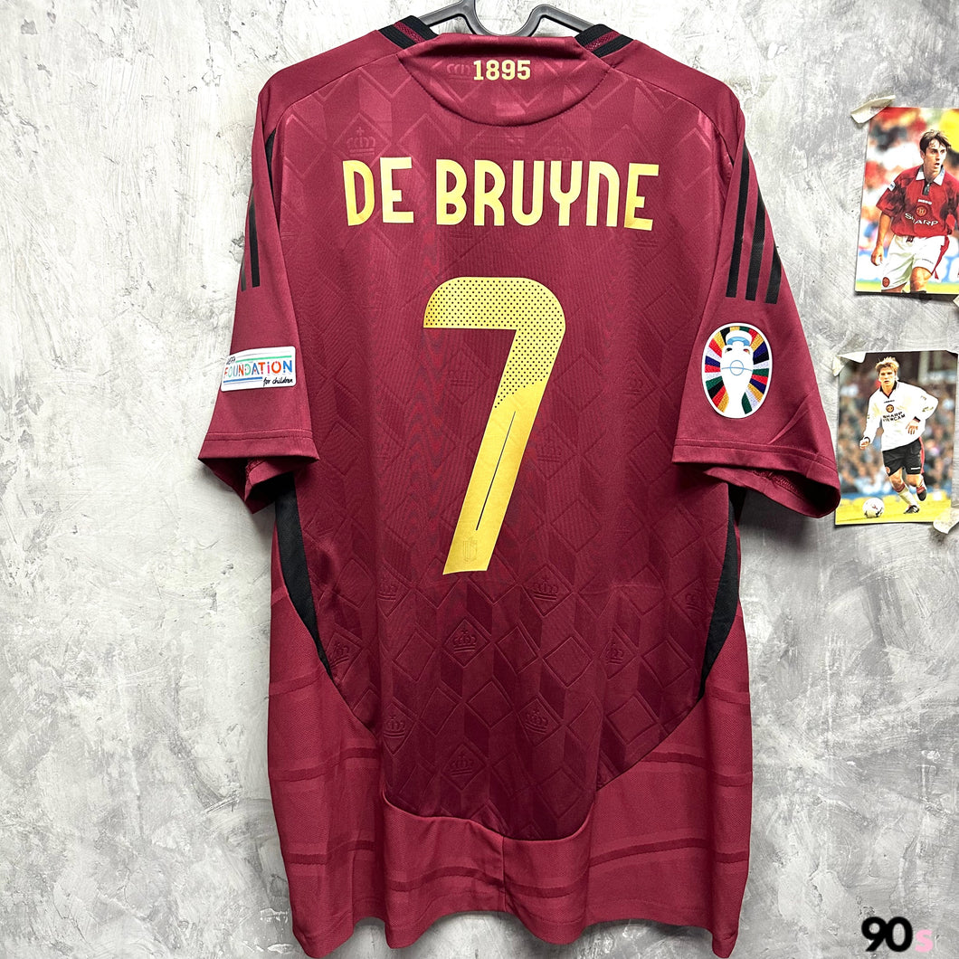 2024 比利時｜主場｜球員版｜連原裝印字 + 2024 歐國盃  Full Set｜BNWT｜2024 Belgium Home Authentic with Printing & EURO 2024 Set ( Multiple Sizes )