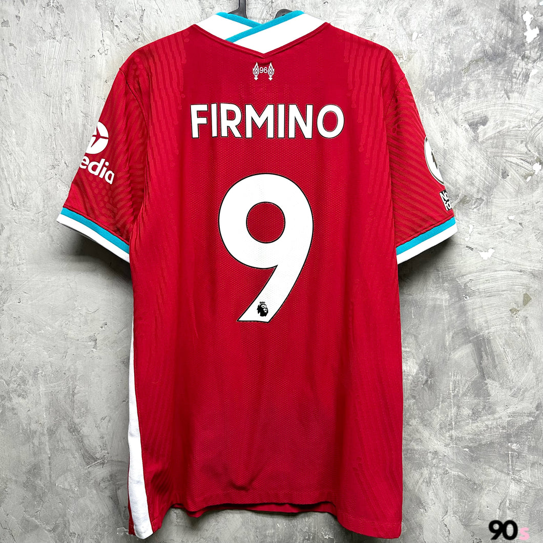 2020-21 利物浦｜主場｜球員版｜#9 費明奴｜英超 Full Set + Poppy章｜95% New｜L｜2020-21 Liverpool Home #9 Firmino EPL Set Poppy Vaporknit ( L )