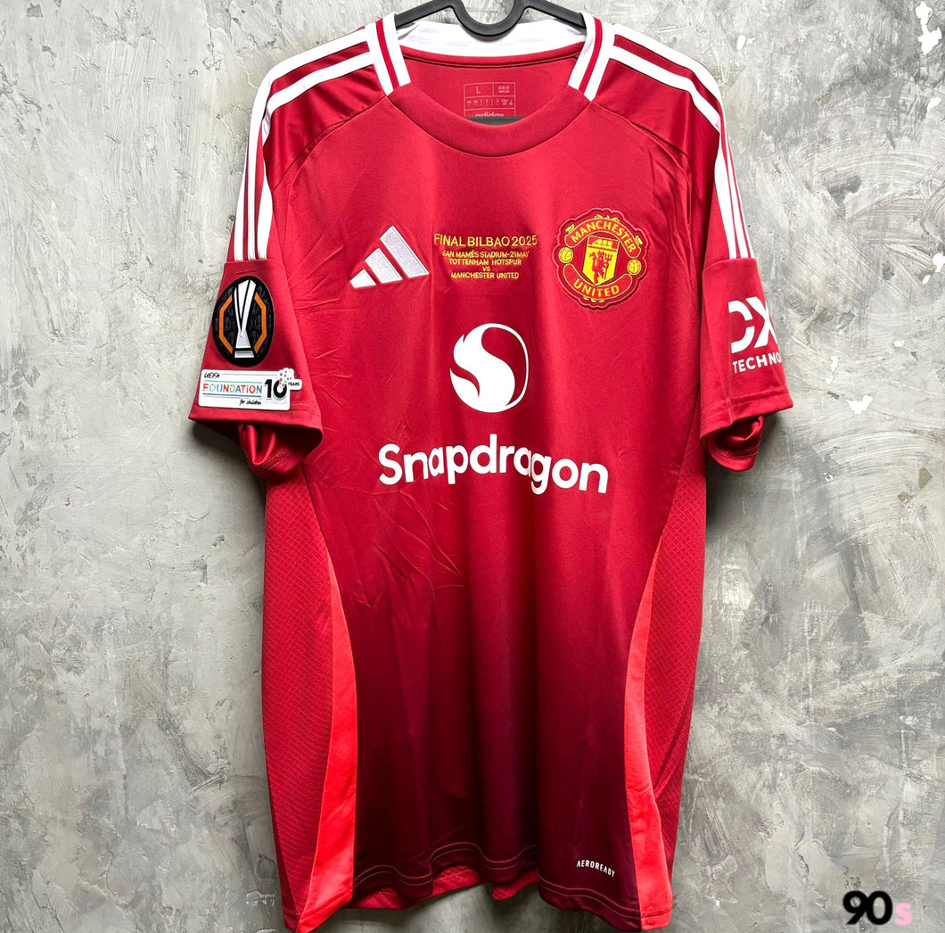 2024-25 曼聯｜主場｜歐霸决賽 Full Set ｜BNWT｜2024-25 Manchester United Home with Europa Final Version ( Multiple Sizes )
