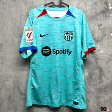 Load image into Gallery viewer, 2023-24 巴塞隆拿｜第二作客｜#9 利雲度夫斯基｜西甲 Full Set｜90% New｜L｜2023-24 Barcelona Third #9 Lewandowski La Liga  Version ( L )
