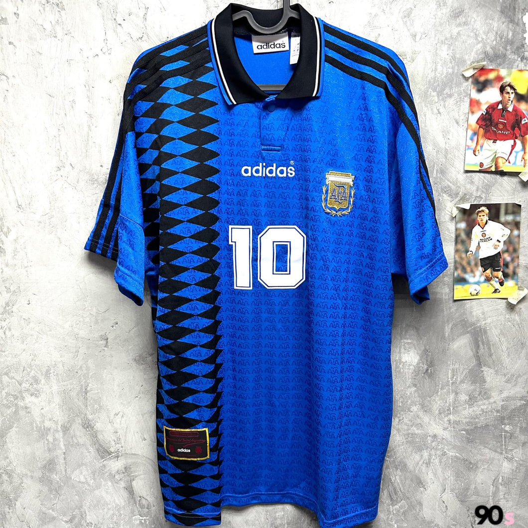 《原裝復刻》 1996 阿根廷｜原裝復刻作客｜連印字｜BNWT｜Asia L｜1996 Argentina Away Reissue with Printing ( Asia L )
