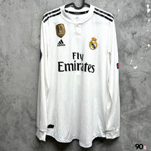 將圖片載入圖庫檢視器 2018-19 皇家馬德里｜主場長袖｜球員版｜#4 沙治奧拉莫斯｜歐聯 Full Set｜90% New｜L｜ 2018-19 Real Madrid Home #4 Sergio Ramos Player UCL set ( L )
