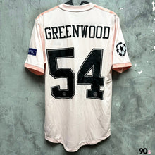 Load image into Gallery viewer, 2018-19 曼聯｜作客｜球員版｜#54 格連活特｜歐聯 Full Set｜BNWT｜S｜2018-19 Manchester United Away Authentic #54 Greenwood UCL Full Set PSG Font ( S )
