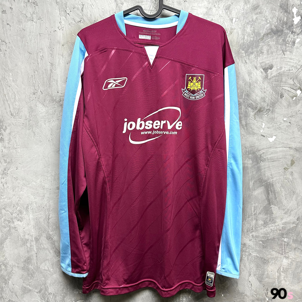 2005-07 韋斯咸｜主場長袖｜90% New｜M｜2005-07 Westham Home L/S ( M )