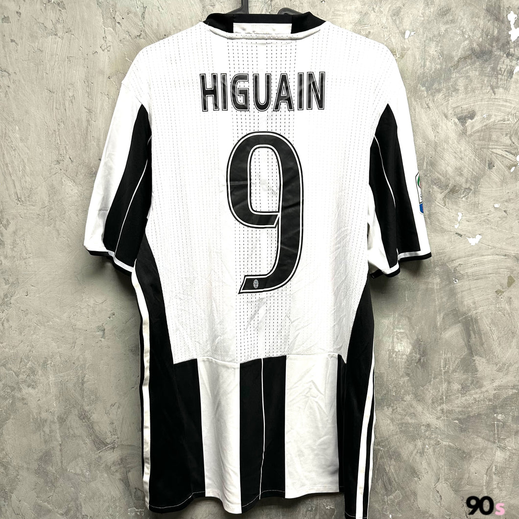 2016-17 祖雲達斯｜主場｜球員版｜#9 希古恩｜意甲 Full Set｜90% New｜L｜2016-17 Juventus Home #9 Higuain Serie A Set Authentic ( L )